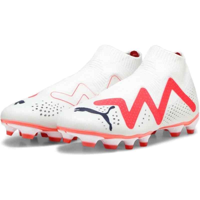 Botas fútbol Puma Future Match+ LL FG/AG blanca y roja 107366 01