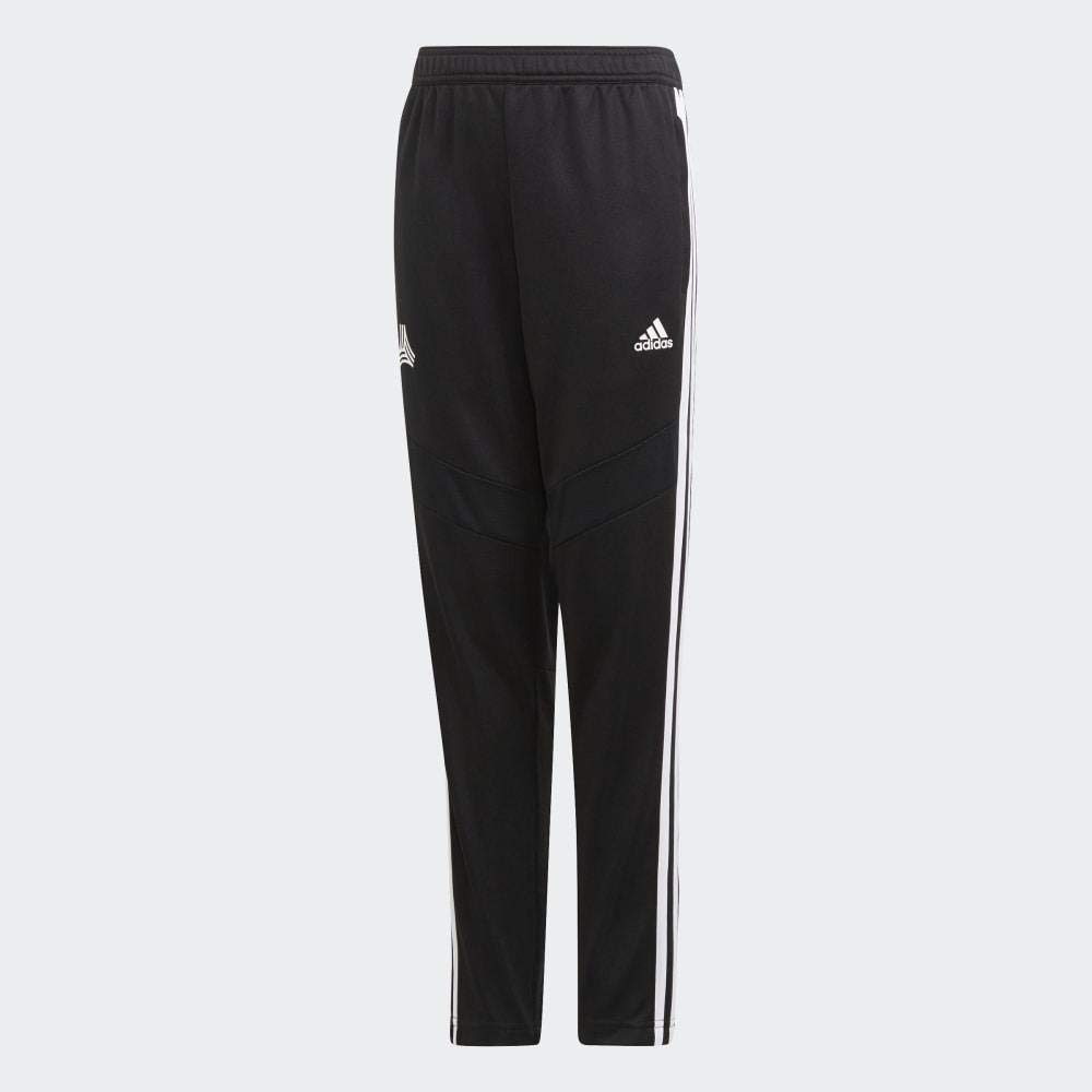 Adidas pantalon train jr negro/blanco