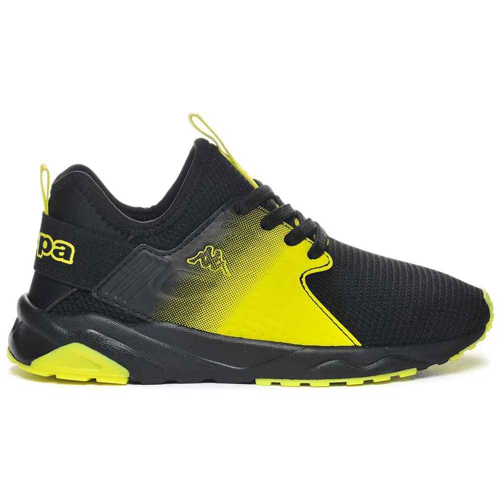 zap. kappa san puerto lace jr black-yellow neon