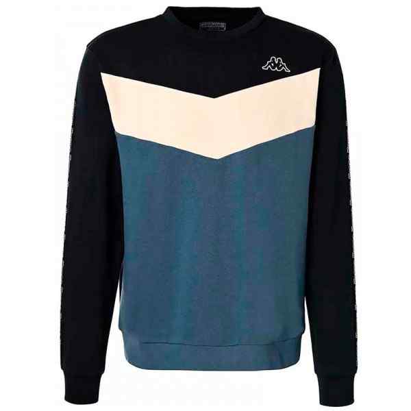 sudadera kappa logo idisson man blue ocean-white 371I6XW A00
