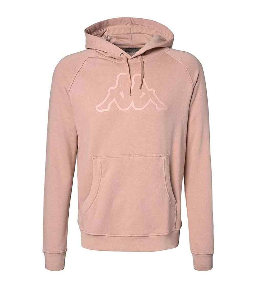 sudadera kappa logo zaiver man pink misty 303WEP0 A0S