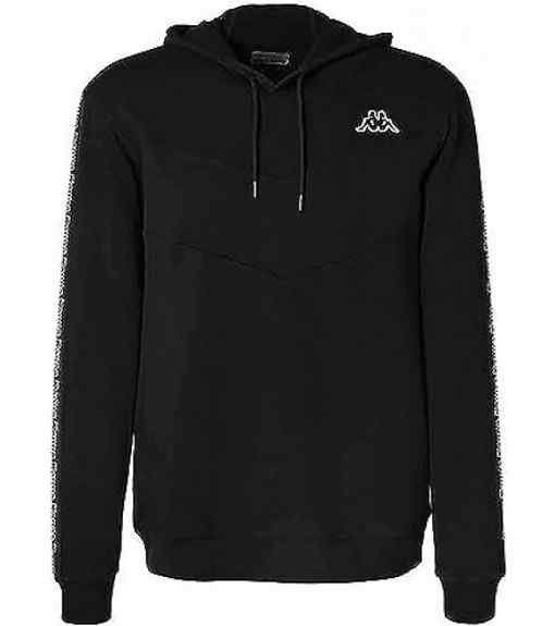 sudadera kappa logo imagino man black 321J5TW 005