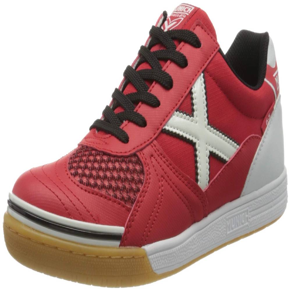 zapatilla Munich g-3 indoor roja blanca
