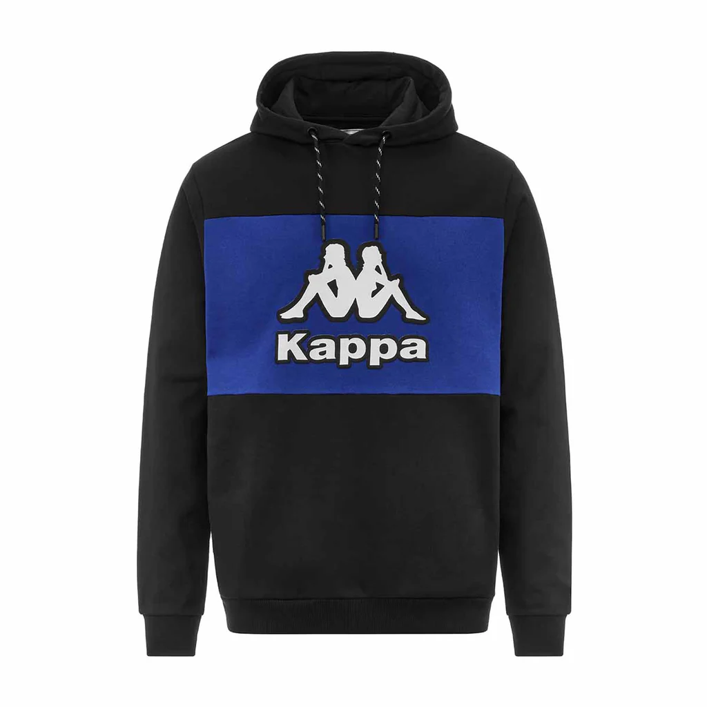 sudadera kappa logo ferti black - blue - royal 341P88W A0I