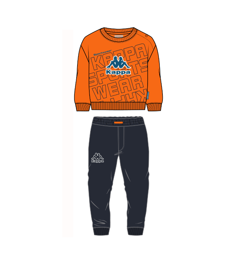 chandal kappa bebe 321Y58W-8071t0015 orange