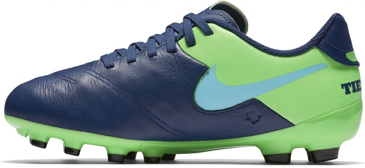 Bota nike tiempo legend VI fg marino-verde junior