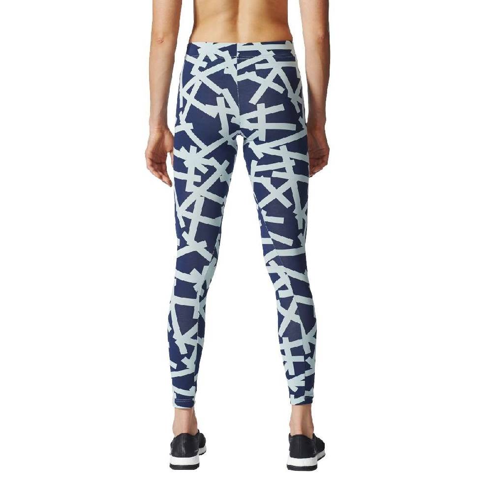 Pantalon adidas malla aop tight azul-marino
