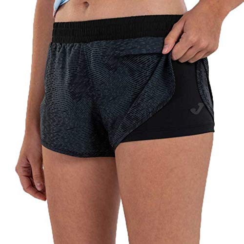 Pantalon corto joma negro señora 900961.100