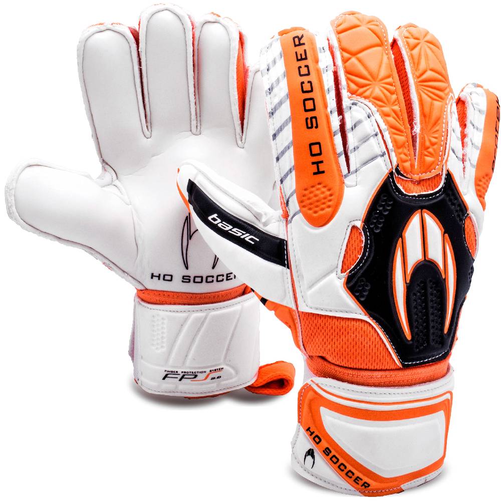 Guante ho soccer basic protek naranja-blanco