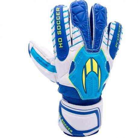 Guante ho soccer basic protek blanco-azul | LiderSport