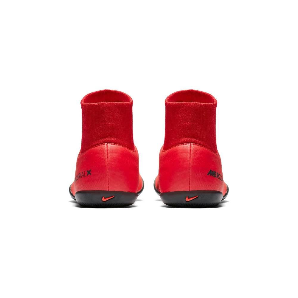Zapatilla nike mercurialx victory 6 df ic roja-negra calcetin junior