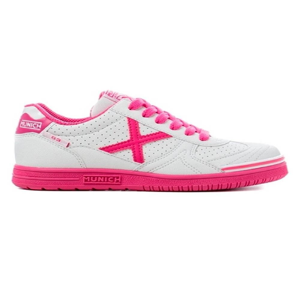 Zapatilla munich g3 rosa-blanca 1510766 junior