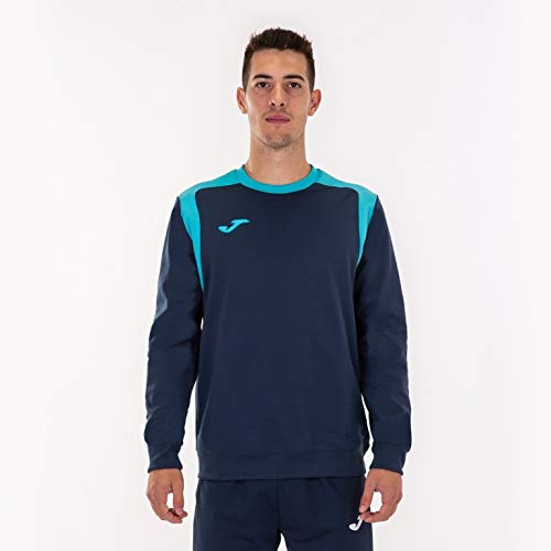 Sudadera joma champion V marino-turquesa fluor 101266.342