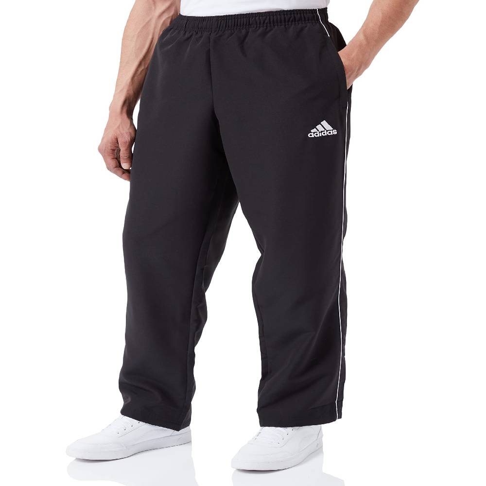 Pantalon adidas core 18 training negro blanco junior