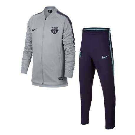 Chandal nike FC Barcelona Temporada 2018-19 gris marino junior
