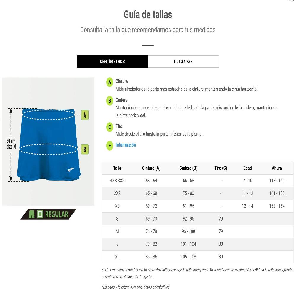 Joma Falda Pantalon open II blanco 900759.200