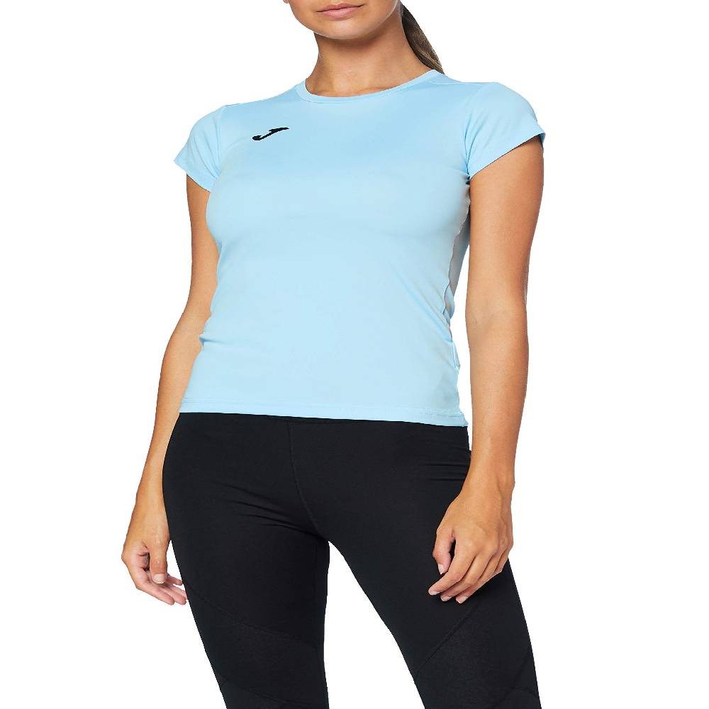 joma camiseta combi woman celeste m/c 900248.350