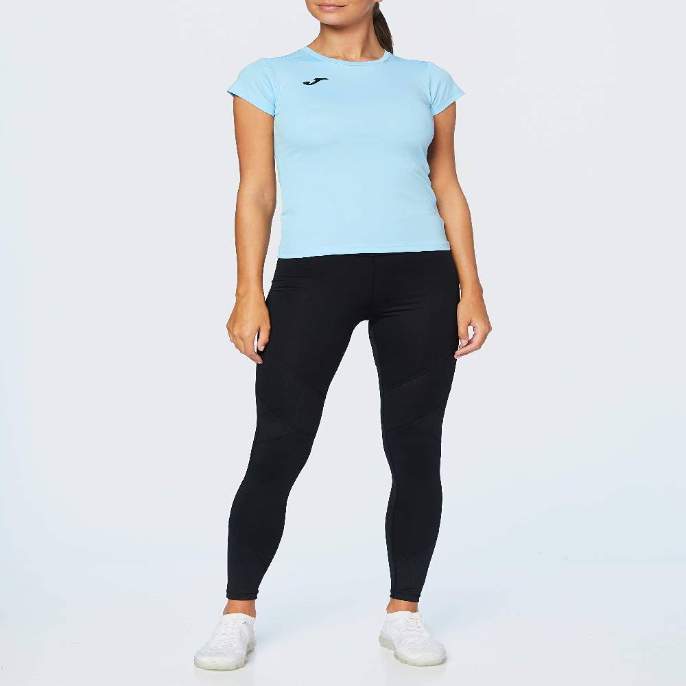 joma camiseta combi woman celeste m/c 900248.350
