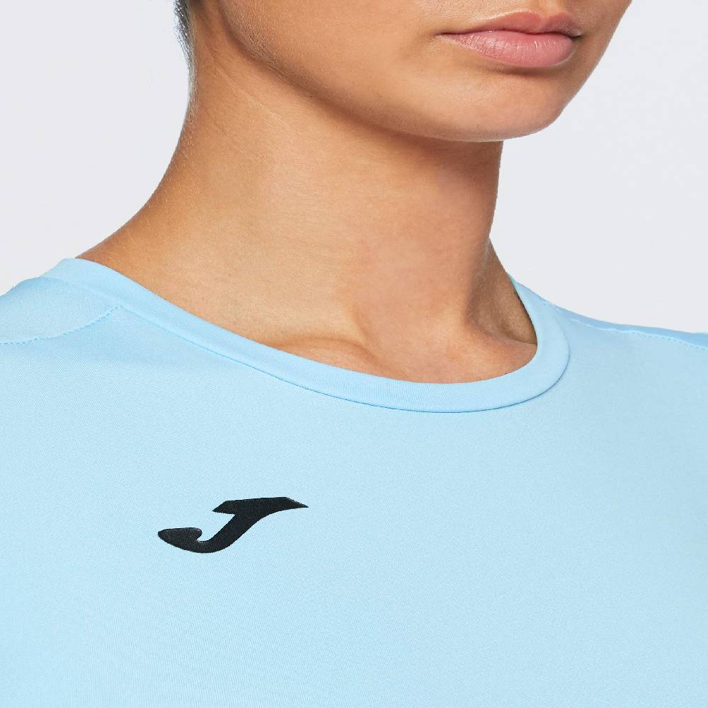 joma camiseta combi woman celeste m/c 900248.350