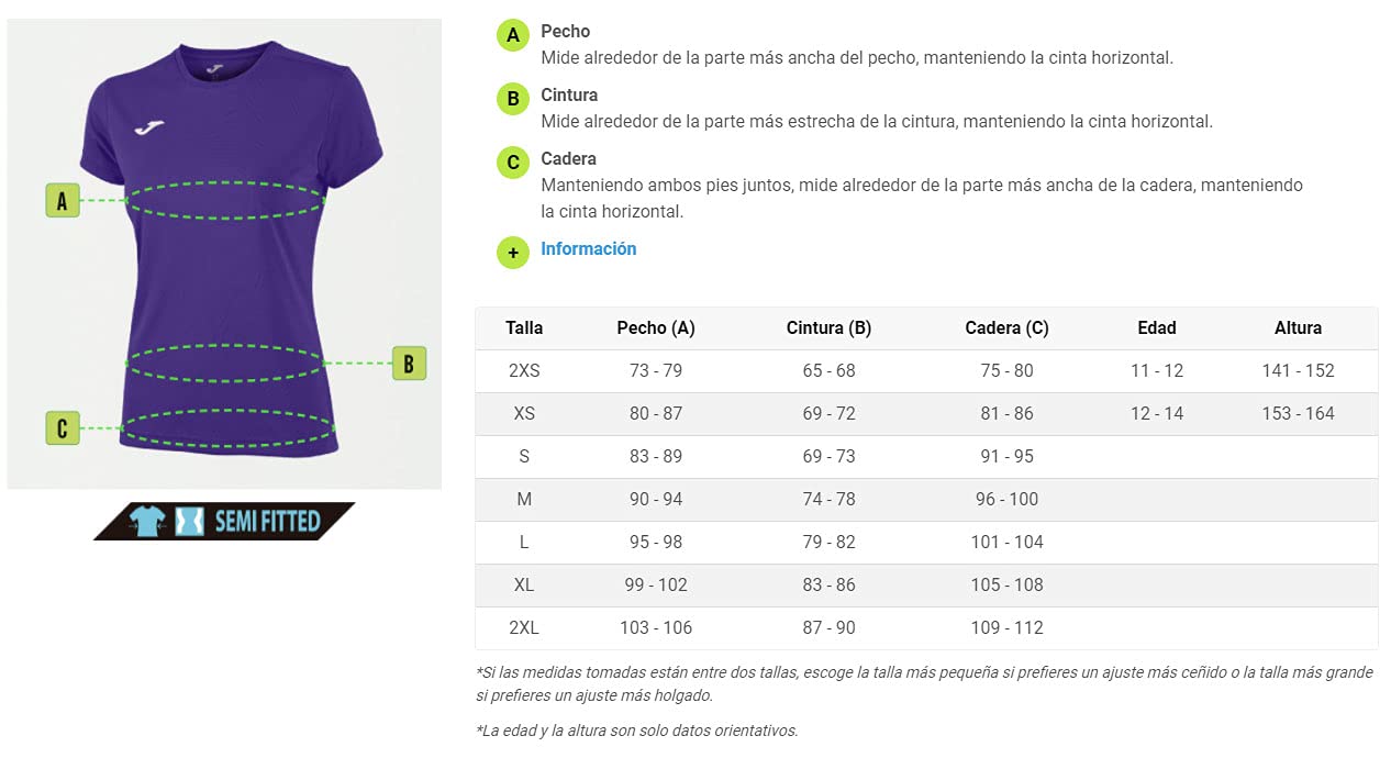 joma camiseta combi woman rojo m/c 900248.600
