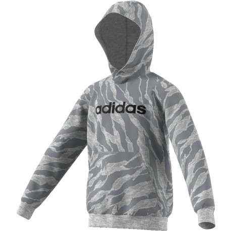Sudadera adidas lin hood gris