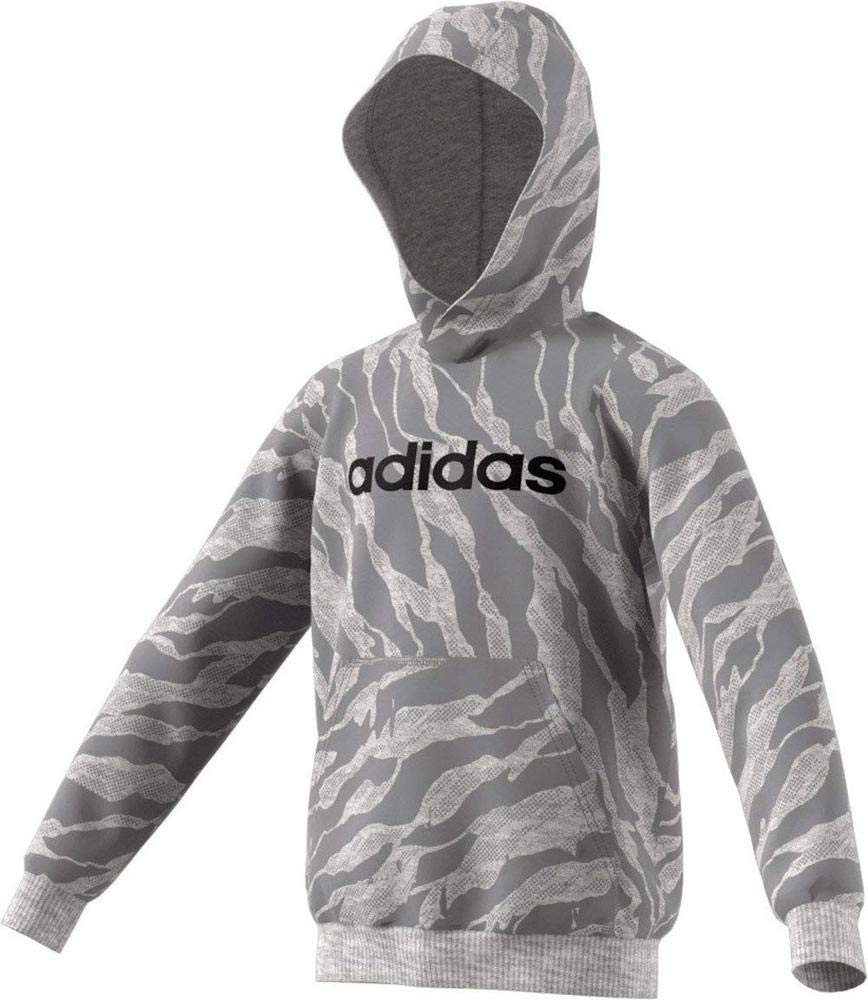 Sudadera adidas lin hood gris
