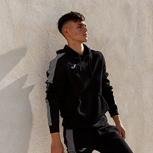 joma sudadera street hoddie melange negro 102238.111