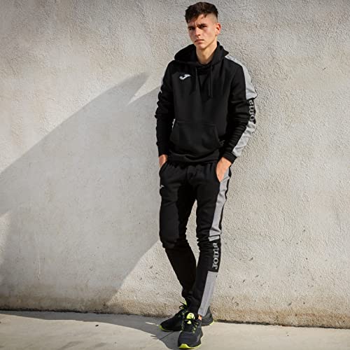 joma sudadera street hoddie melange negro 102238.111