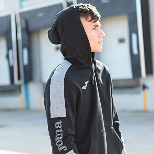joma sudadera street hoddie melange negro 102238.111
