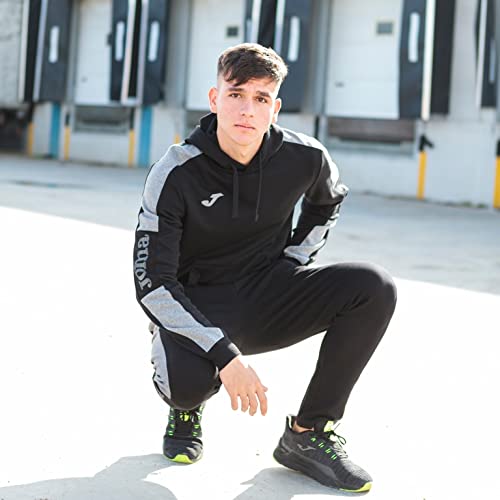 joma sudadera street hoddie melange negro 102238.111
