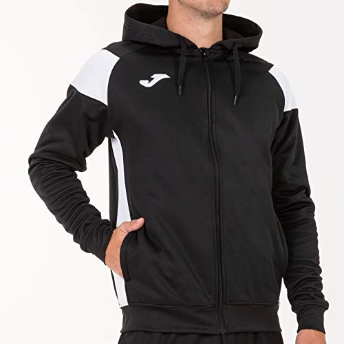 joma chaqueta poly crew III negro-blanco 101271.102