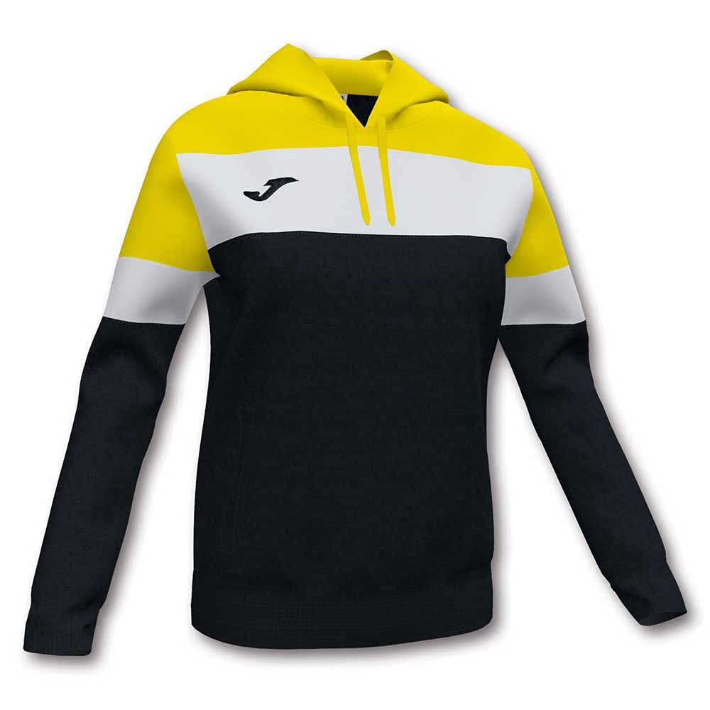joma sudadera crew iv negro-amarillo mujer 901042.109
