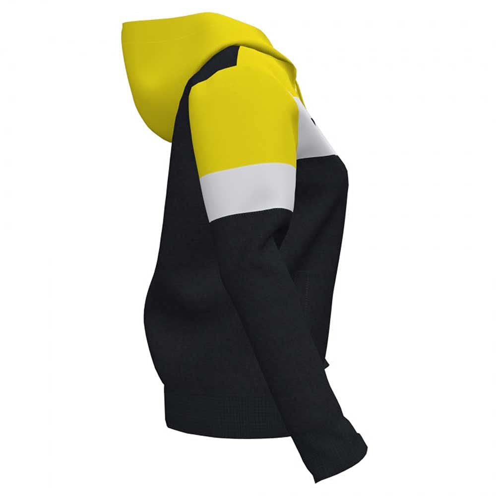 joma sudadera crew iv negro-amarillo mujer 901042.109