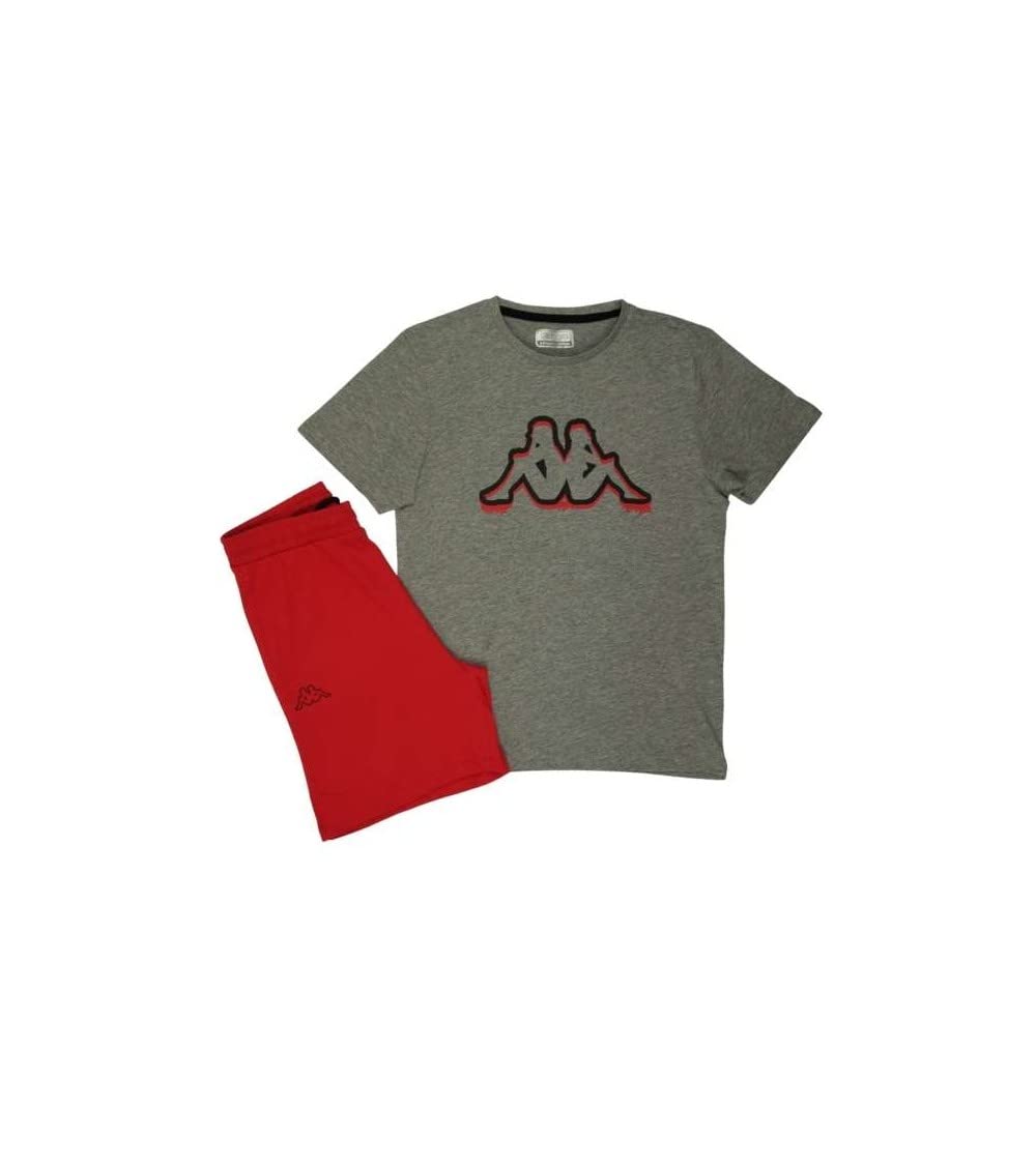 kappa conjunto niño gris-rojo 38192BW GMR