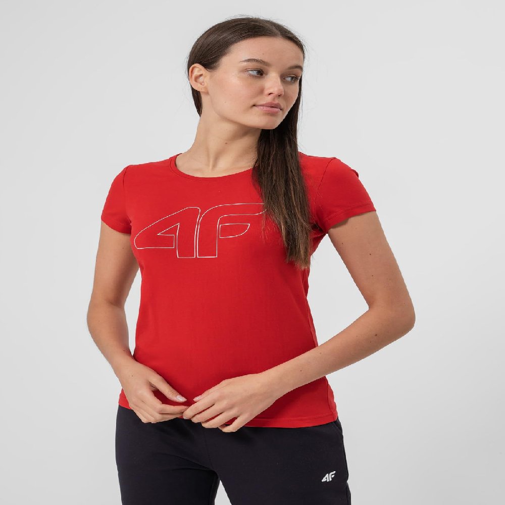 4f camiseta rojo mujer H4L22-TSD353 62S