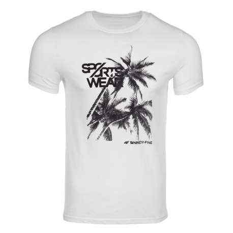 4f camiseta hombre blanco H4L22-TSM039 10S