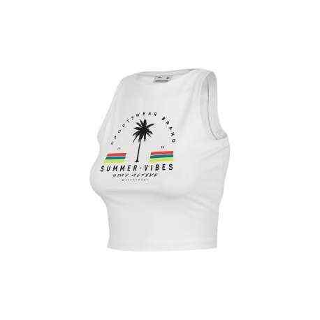 4f camiseta blanco mujer H4L22-TSD050 10S