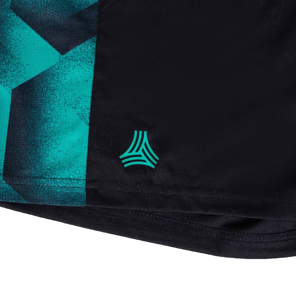 adidas pantalon corto negro-verde BK3739
