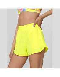 4f pantalon corto mujer amarillo H4L22-SKDT016 72N