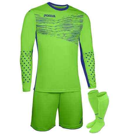 joma set portero zamora II verde fluor m/l 100431.020