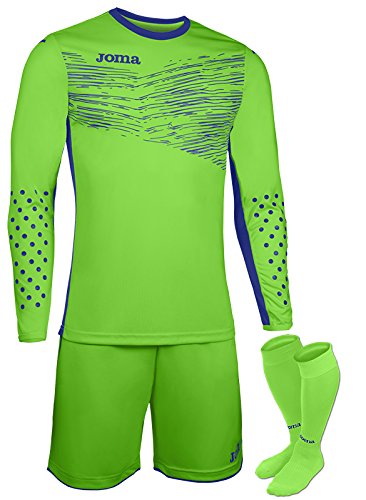 joma set portero zamora II verde fluor m/l 100431.020