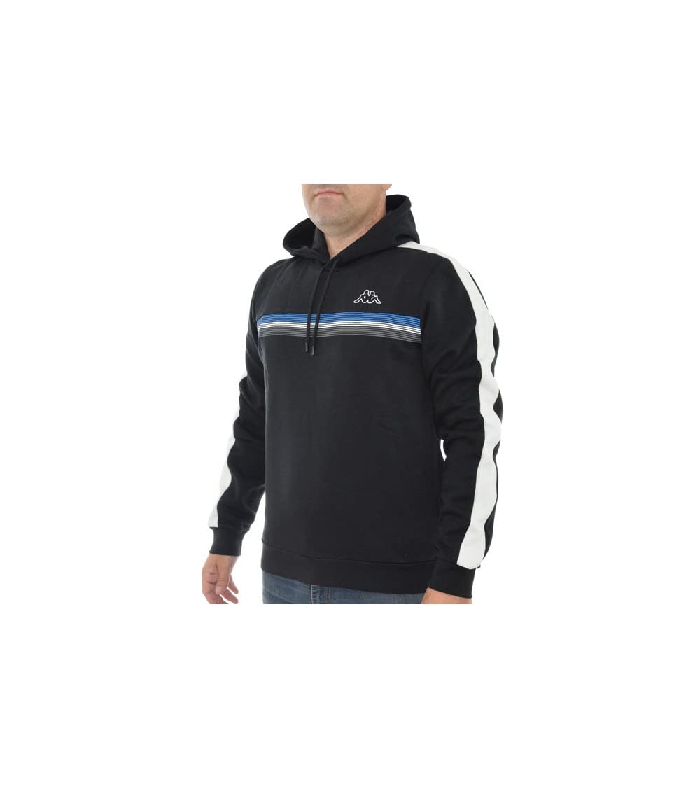 kappa sudadera logo imagin black 371238W 005
