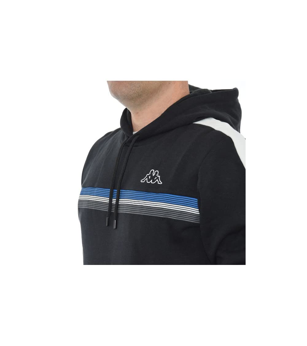 kappa sudadera logo imagin black 371238W 005